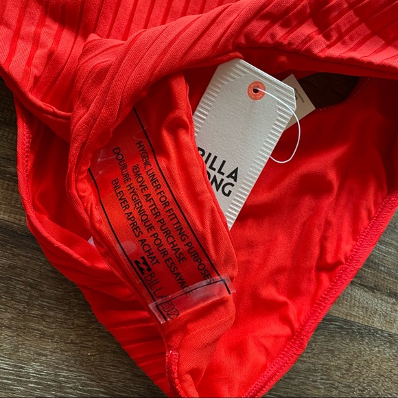 NWT Billabong Sunny Rib Red One Piece Swimsuit - Picture 10 of 14